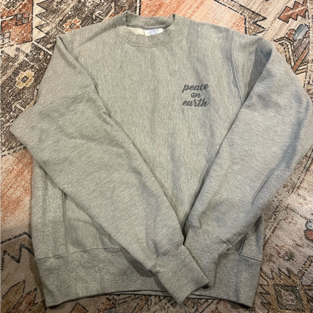 Champion Gray Crewneck Sweatshirt Minimal Design